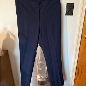 Ann Taylor Elegant Navy Women's Straight leg Trouser Pants
